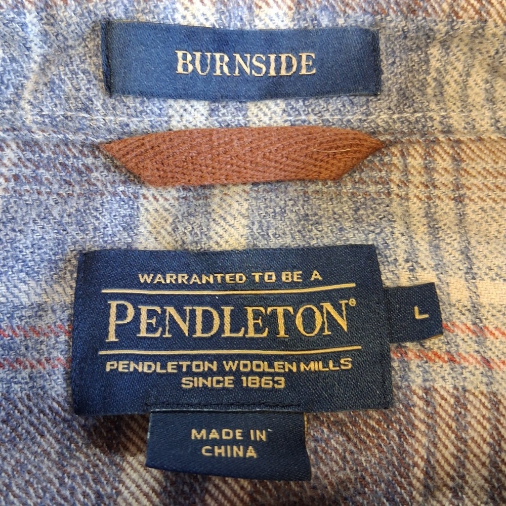 Pendleton Burnside Plaid Ls Doublebrushed Flannel… - image 4